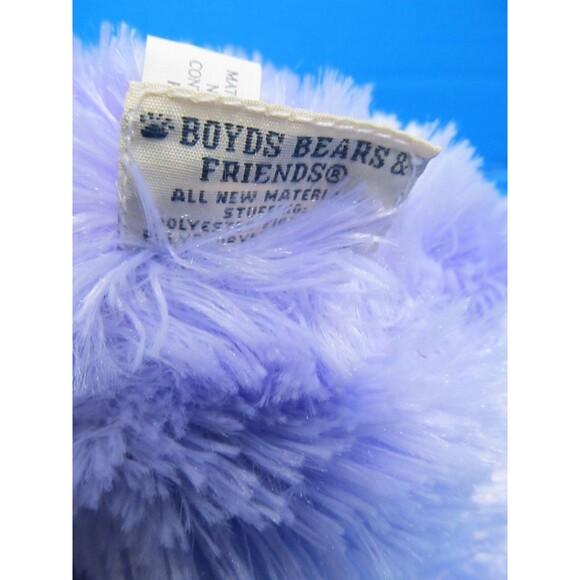 Boyds Bears & Friends Lilac Purple Unicorn Bean Bottom Plush 1998-2003 - Picture 9 of 11